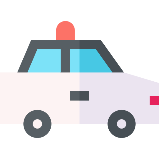 coche de policía icono gratis