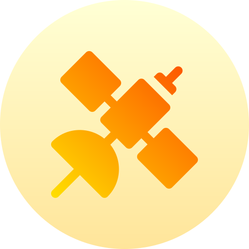 Satellite Basic Gradient Circular icon