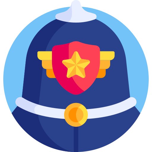 sombrero de policia icono gratis