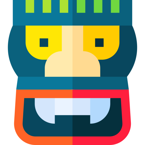 máscara tiki icono gratis