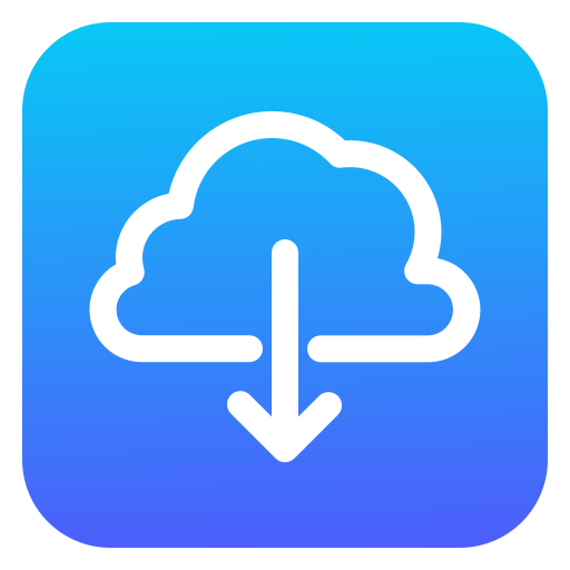 descarga en la nube icono gratis