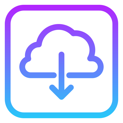 descarga en la nube icono gratis