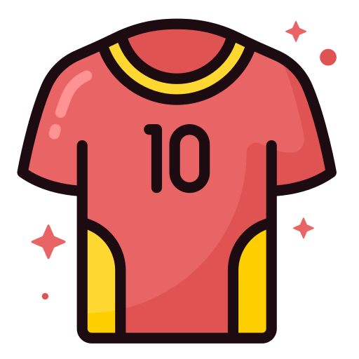 camiseta de fútbol icono gratis