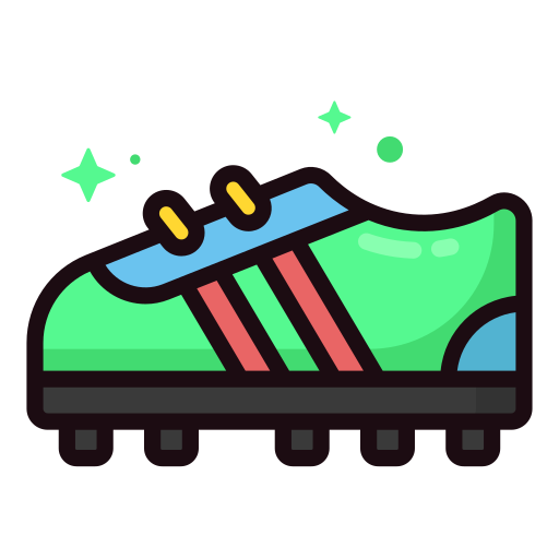 zapato de futbol icono gratis