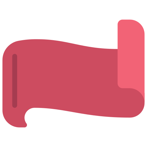 Folded ribbon free icon