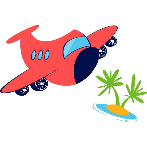 Airplane Stickers - Free travel Stickers