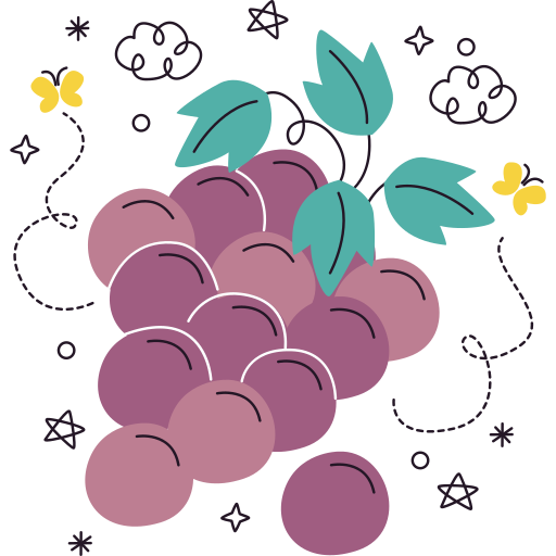 Grapes free sticker