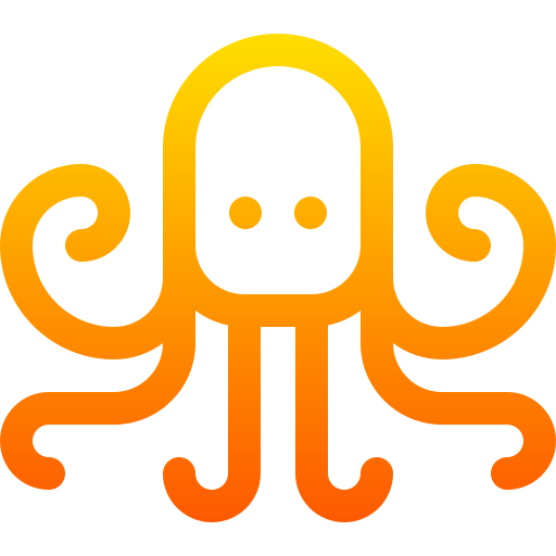 Octopus Basic Gradient Lineal color icon