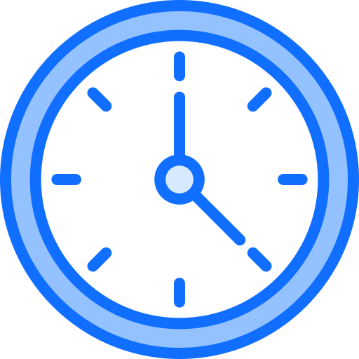 Clock Generic Blue icon