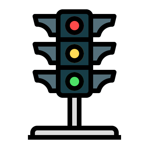 Traffic light Generic Outline Color icon