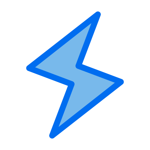 Blue lightning bolt icon - Free blue lightning bolt icons