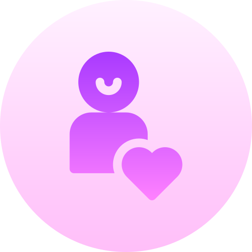 Follower Basic Gradient Circular icon