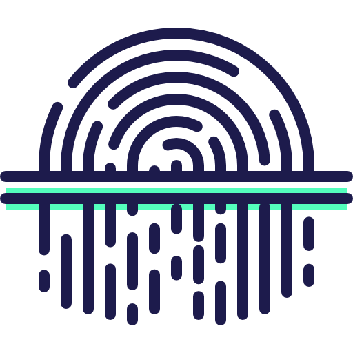 huella dactilar icono gratis