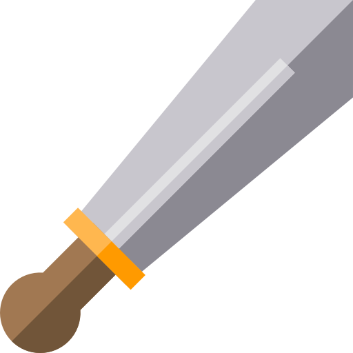 Sword Basic Straight Flat icon