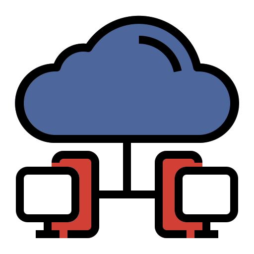datos en la nube icono gratis