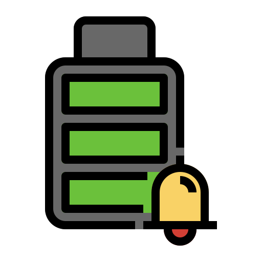 bateria llena icono gratis