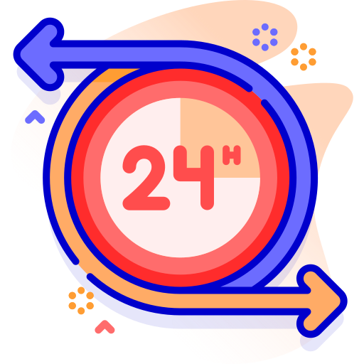 24 hours free icon