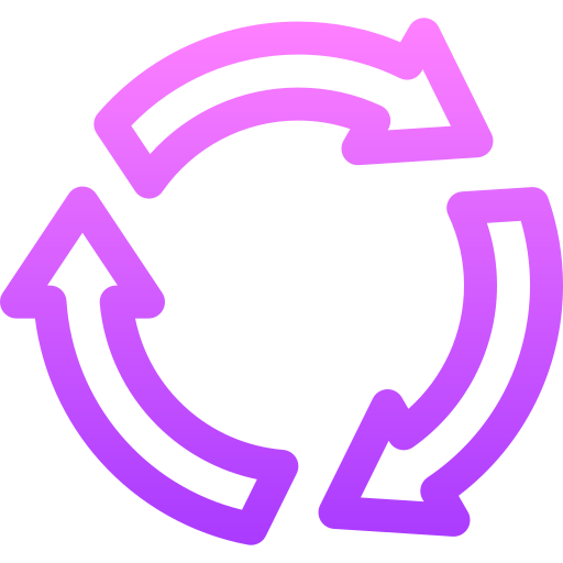 Recycle Basic Gradient Lineal color icon