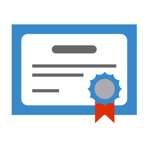 certificado icono gratis