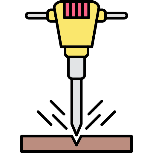 Icono De Perforación Generic Thin Outline Color