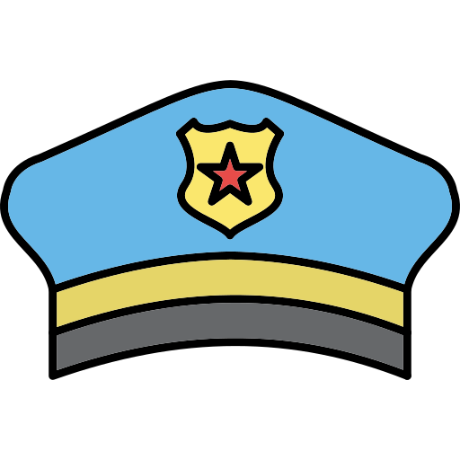 chapeau de policier Icône gratuit chapeau de policier Icône gratuit