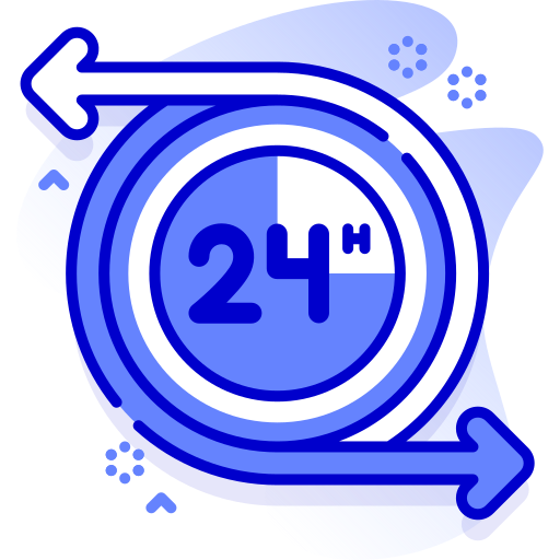 24 horas icono gratis