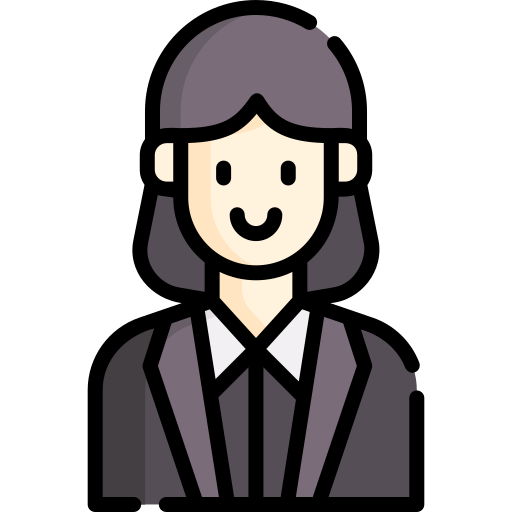 Businesswoman character avatar icon Royalty Free Vector