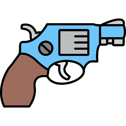 Revolver Generic Thin Outline Color icon