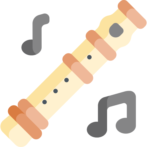 Flute Kawaii Flat icon