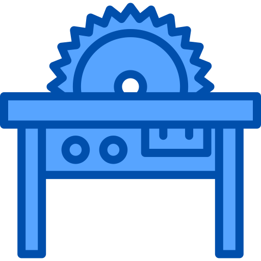 sierra de mesa icono gratis