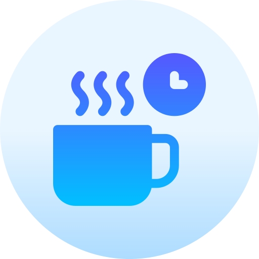 Coffee Mug Basic Gradient Circular Icon