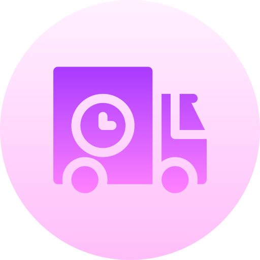 Delivery truck Basic Gradient Circular icon