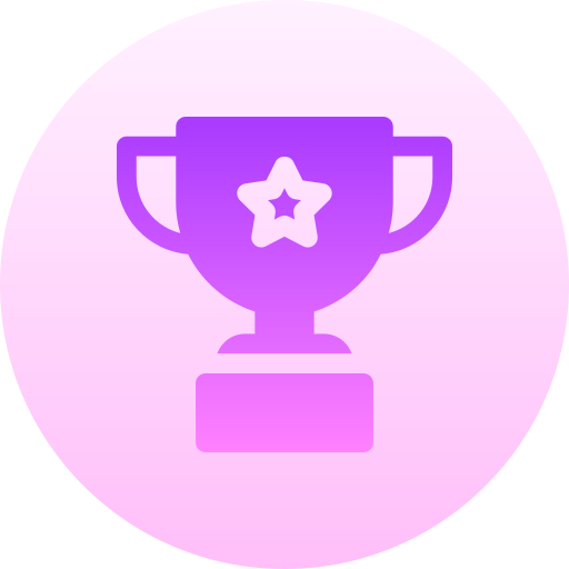 Trophy Basic Gradient Circular icon