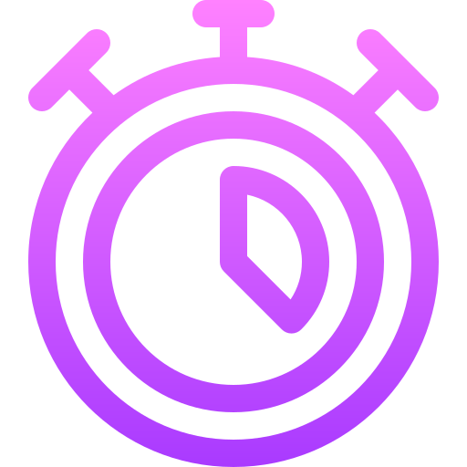 Stopwatch Basic Gradient Lineal color icon