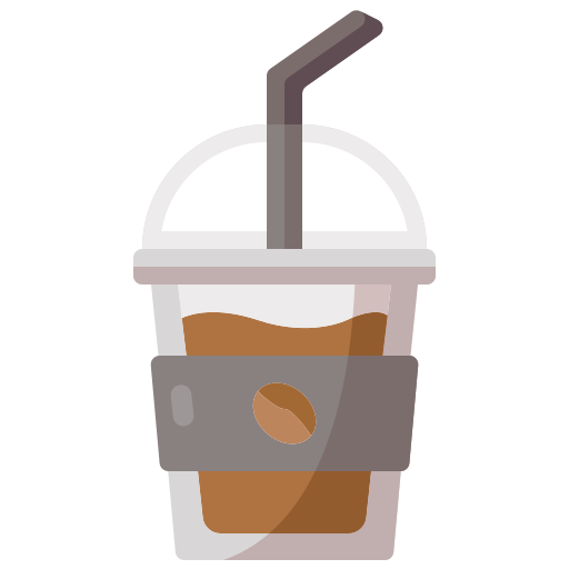 Premium Vector  Iced coffee in plastic cup