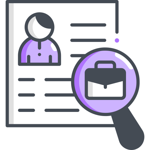 búsqueda de trabajo icono gratis