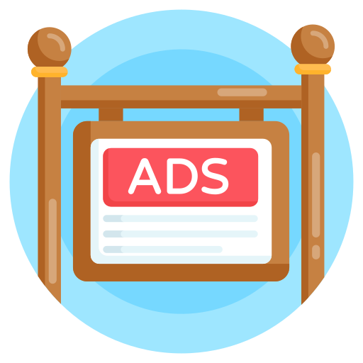 anuncio publicitario icono gratis