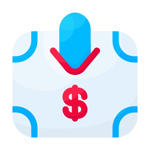 recibir dinero icono gratis