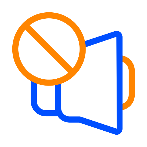 silencio icono gratis