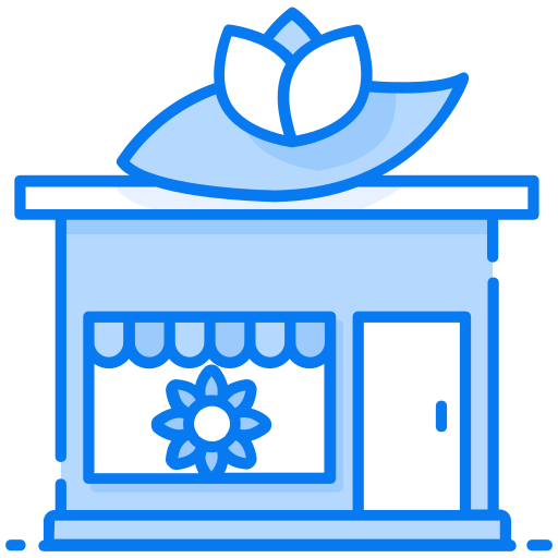 tienda de flores icono gratis