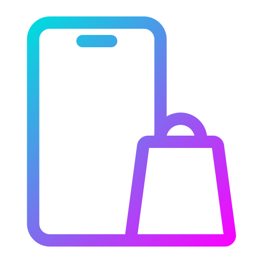 compras móviles icono gratis
