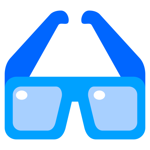 gafas 3d icono gratis