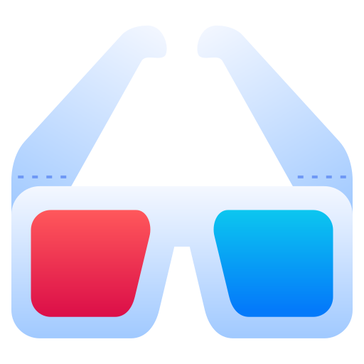 gafas 3d icono gratis