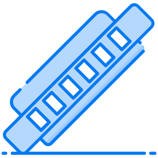 Harmonica Generic Blue Icon