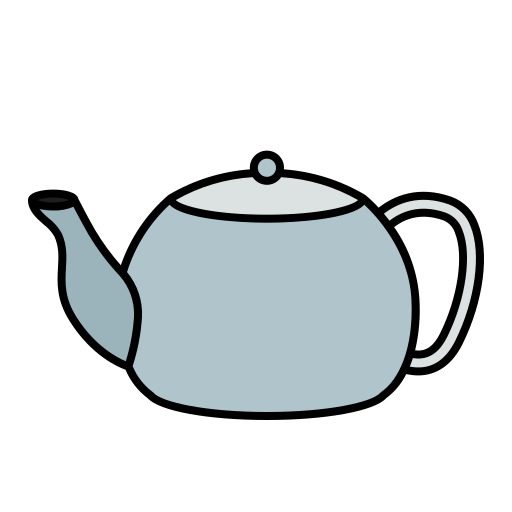 Teapot Generic Thin Outline Color icon