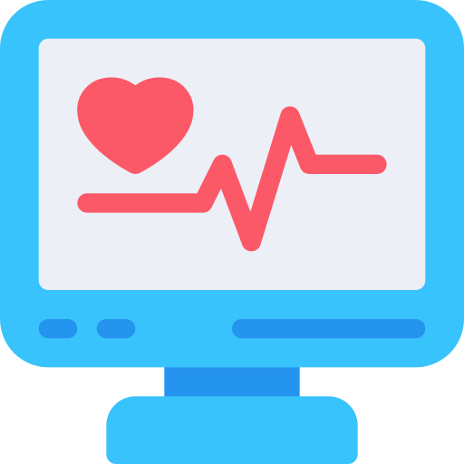 monitor de ecg icono gratis