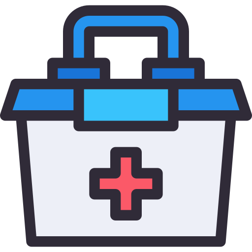 caja médica icono gratis