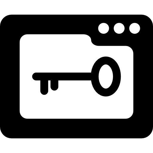 contraseña de medios icono gratis