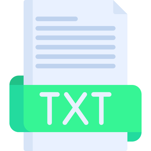 Txt file Special Flat icon