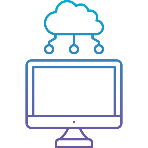 computación en la nube icono gratis